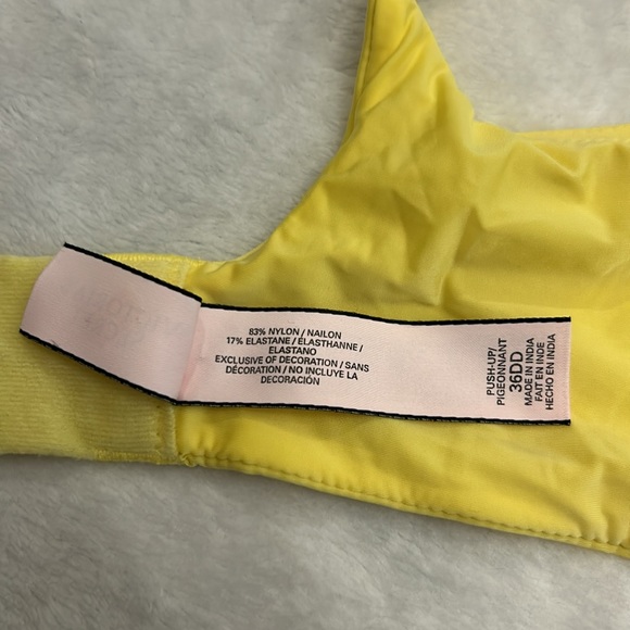 VS push up full coverage daffodil yellow bra - Picture 6 of 8